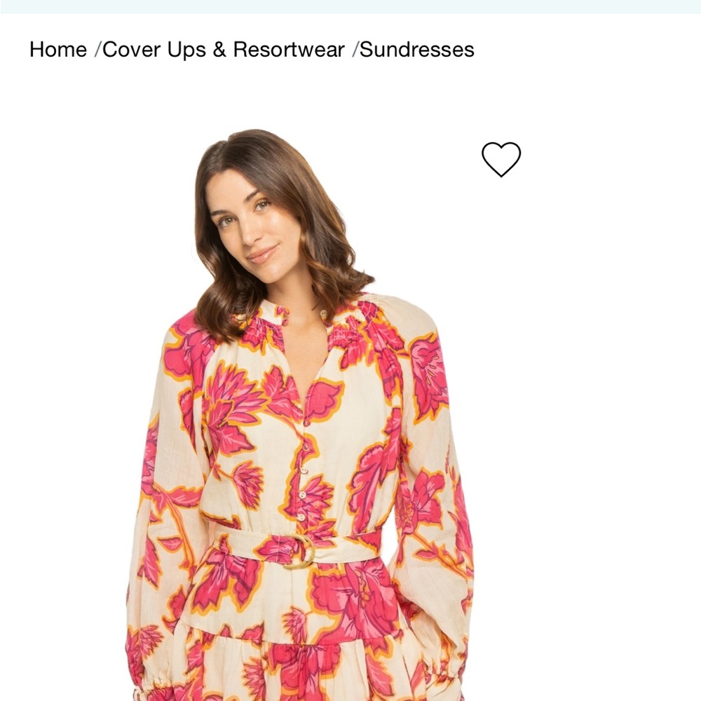 Kivari Pink and Cream Floral Mini Dress
